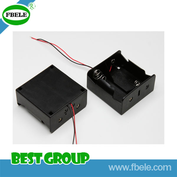 Black Plastic Metal Battery Holder AG13