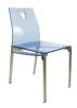 Blue Acrylic Chair Plastic Chair for Dining Room