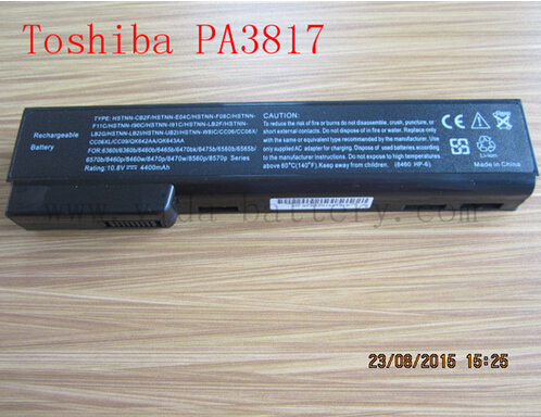 Brand New Laptop Battery for Toshiba PA3817