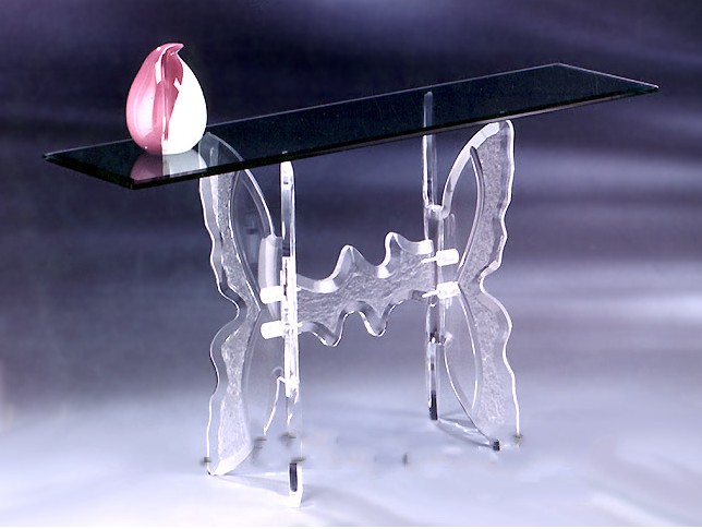 Butterfly Glass Top Table Made in China