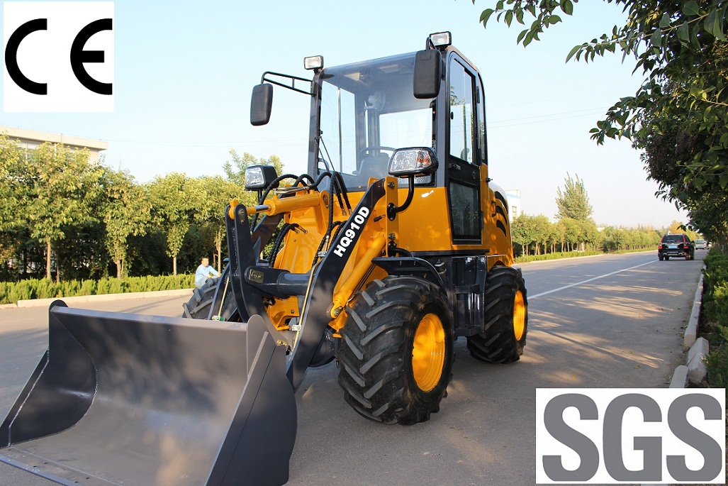 CE Certificated Mini Loader (HQ910D) with Standard Bucket