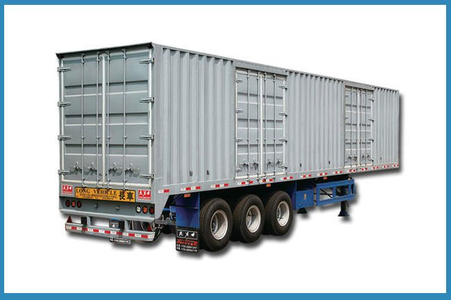 China Manufacturer 13m Strong Box Semi Trailer