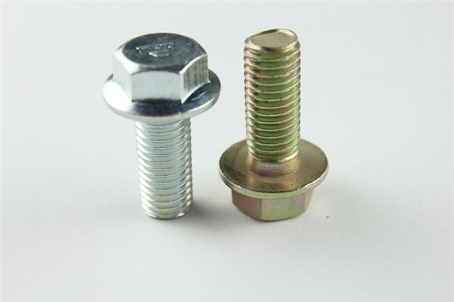 Class 8.8 Hexagon Flange Bolt, Steel, Cr3+ Zinc Plated