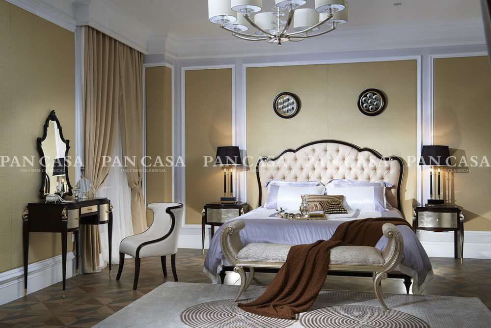 Classical Wooden Bedroom Furniture Bed (MS-A6001A-2)