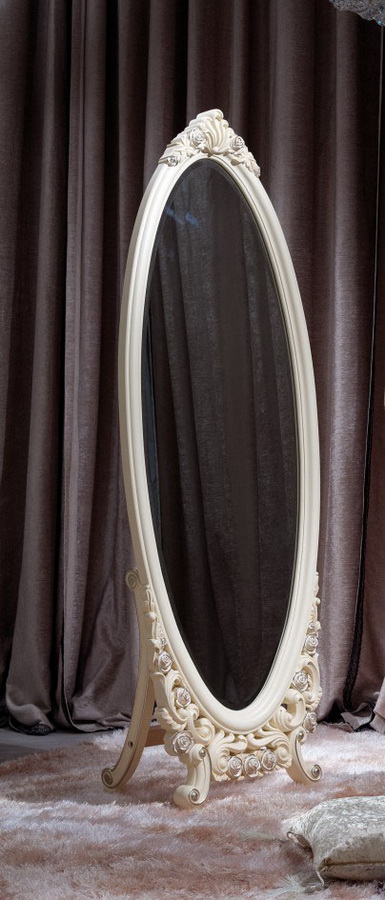 Classical Wooden Bedroom Furniture-Jl-A1023b Floor Mirror