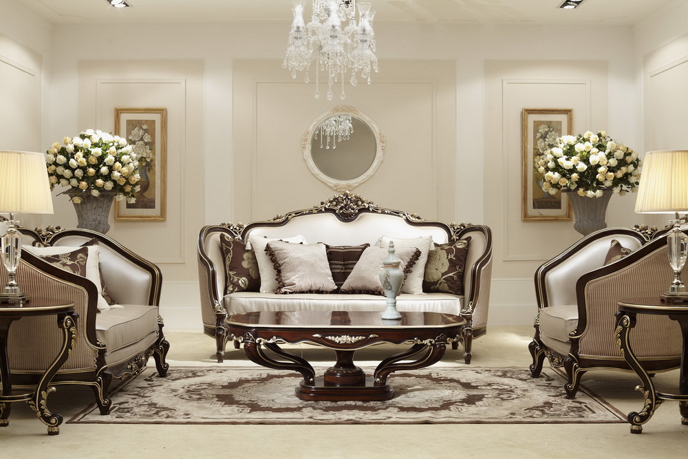 Classical Wooden Livingroom Furniture-Sofa Set