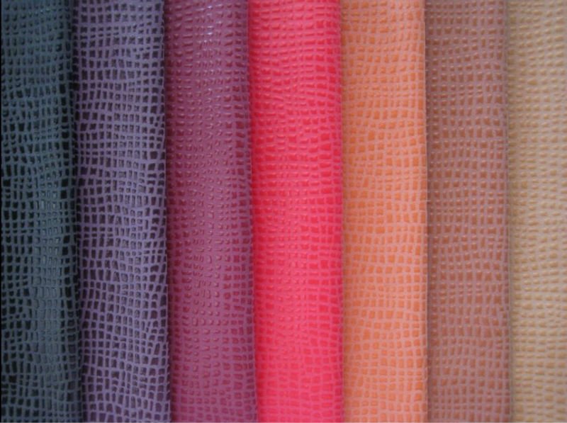 Colorful PU PVC Artificial Leather Mg09