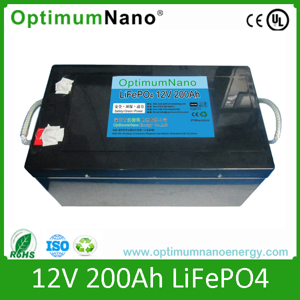 Deep Cycle 12V 200ah LiFePO4 Battery Solar Energy Storage Battery
