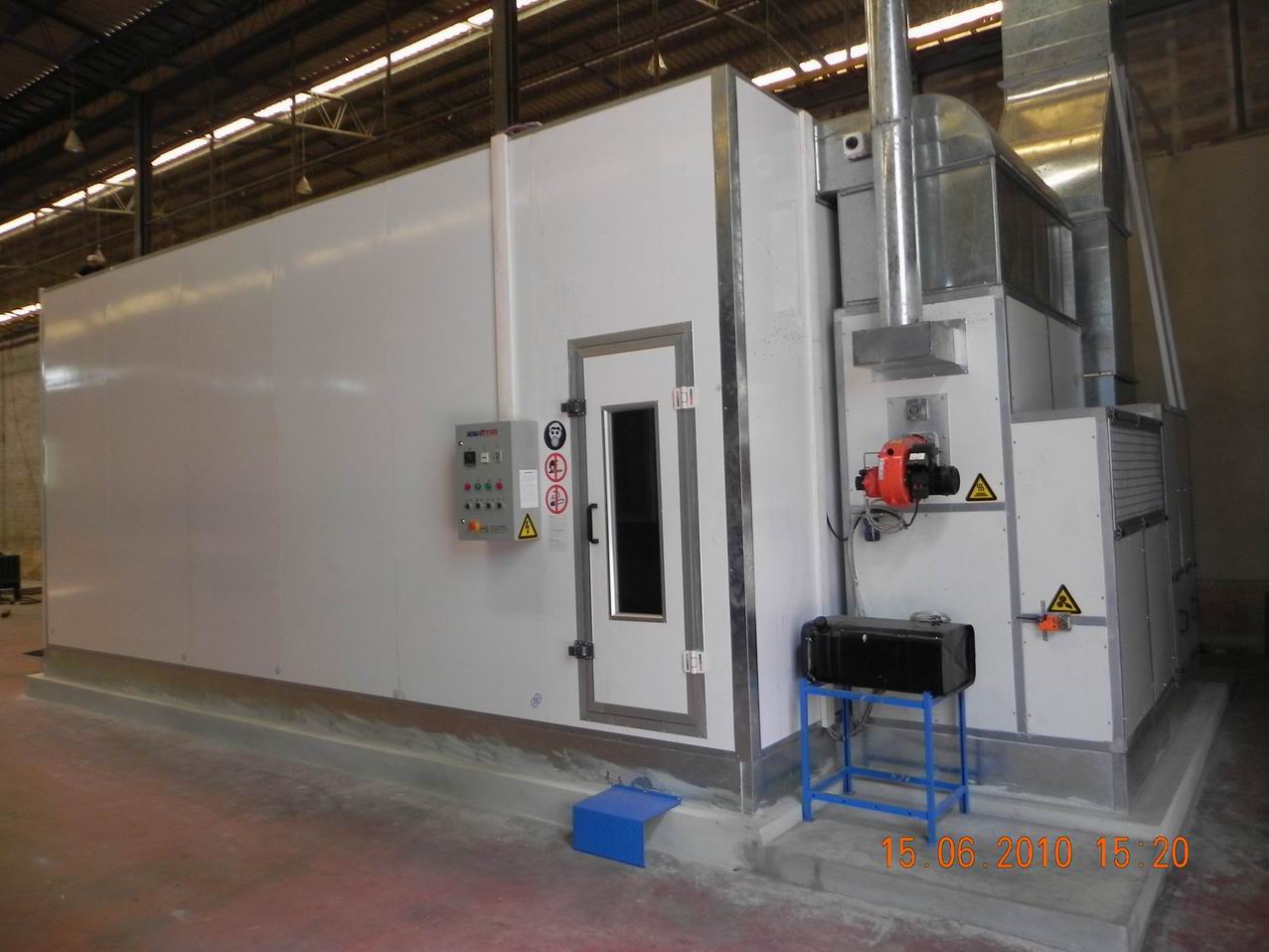 Downdraft Wood Working Oven Spray Booth