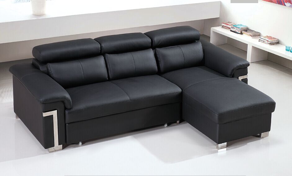 Dubai Leather Sofa Bed (L. P163)