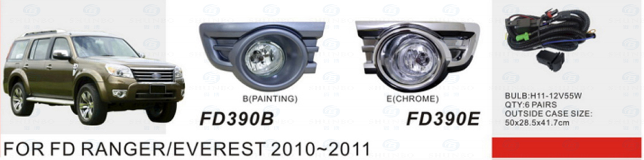 Front Fog Lamp for Ford Ranger/Everest 2010-2011