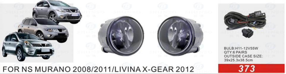 Front Fog Lamp for Nissan Murano 2008/2011/Livina X-Gear 2012