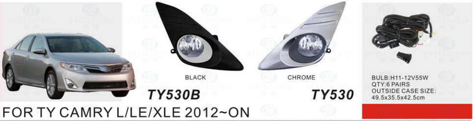 Front Fog Lamp for Toyota Camry L/Le/Xle 2012-on