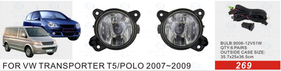 Front Fog Lamp for Volkswagen Transporter T5/Polo 2007-2009 (FL-2974)