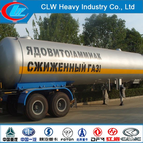 Good Quality Asme 2 Axle LPG Truck Trailer with Q370r