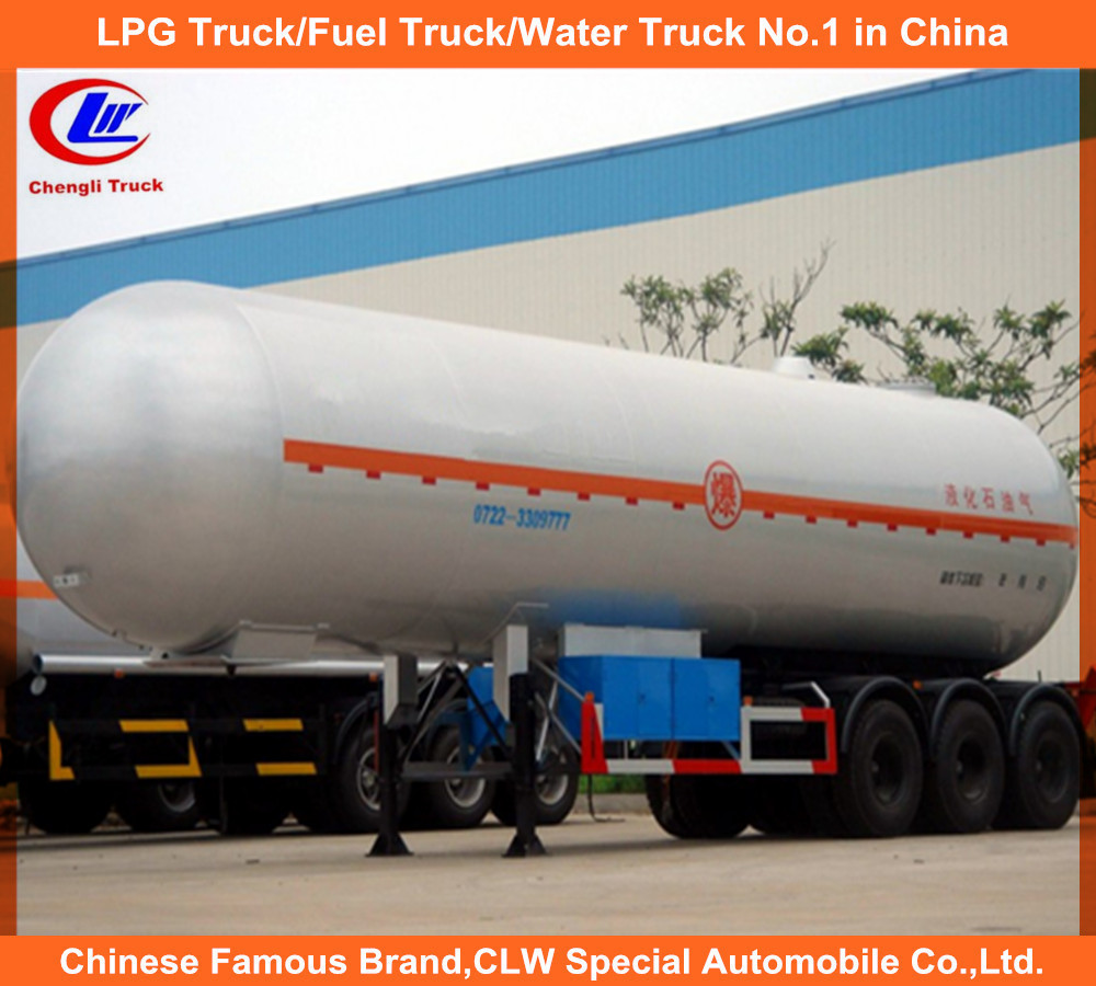 Heavy Duty Asme 3 Axle LPG Truck Trailer