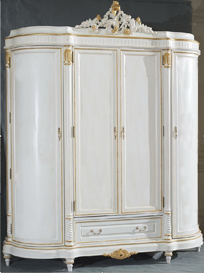 High Quality Classical Wooden Furniture Bedroom Wardrobe (LY-N3008A)