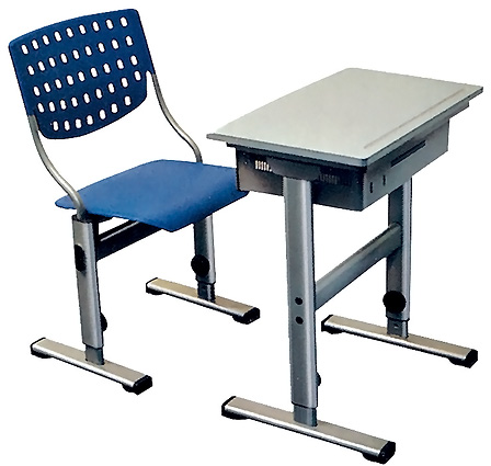 High Quality Metallic Single School Desk