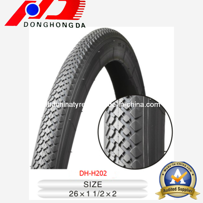 High Quality Natural Rubber 26X1 1/2X2 Motorcycle Tire