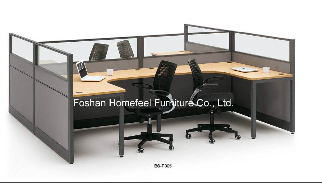 High Quality Office Wall Glass Partiton Workstation (HF-BSP005)