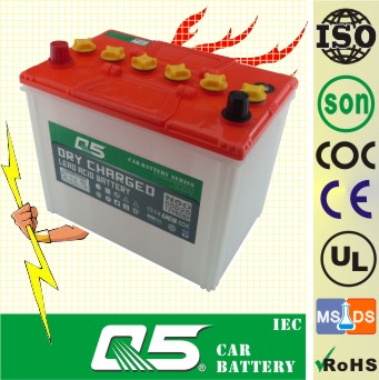 JIS-N60, N50Z 12V60AH,Dry Charged Car Battery Auto Truck