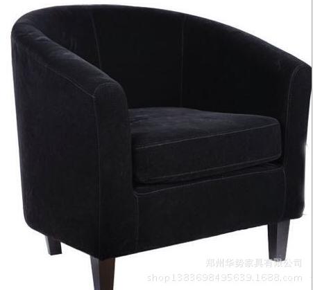Leisure Single Sofa with Fabric Cover