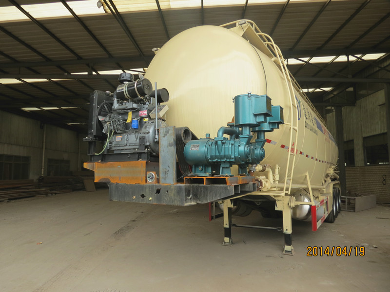 Lime Powder and Coal Ash Transport Tank Semi Trailer