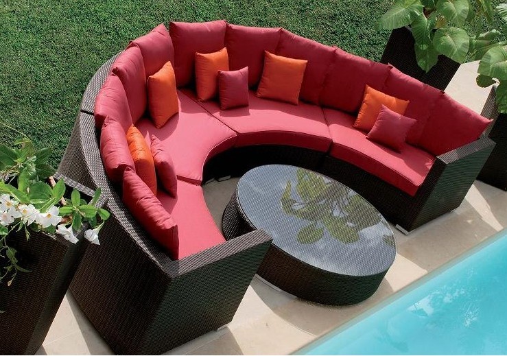 Luxury Outdoor Rattan Garden Sofa Furniture