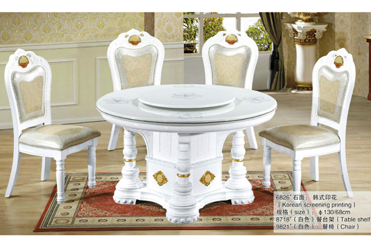 Model Dining Table Design White Dining Table (TM-6826)