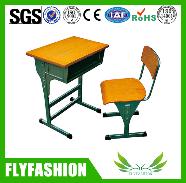 Modern High Quality Single Student Desk and Chair for Sale