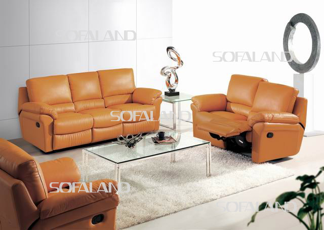 Modern Leather Recliner Sofa (643)
