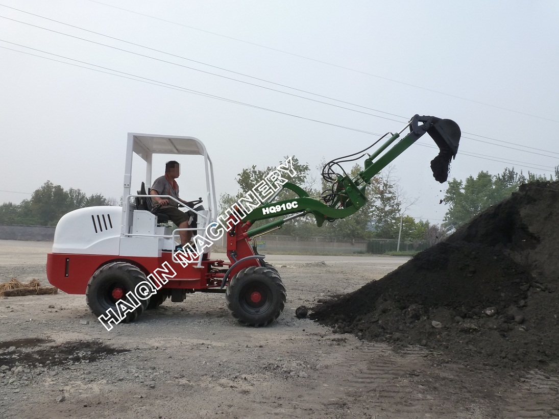 New Multi-Function Small Loader (HQ910C) with Digging Arm