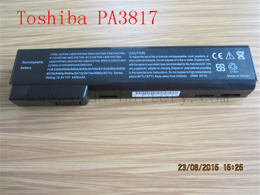 New Notebook Battery for Toshiba PA3817u-1brs Laptop Battery - Original for Toshiba Battery Pack (6 Cells)