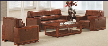 Office Furniture Leather Sofa (WS-298)
