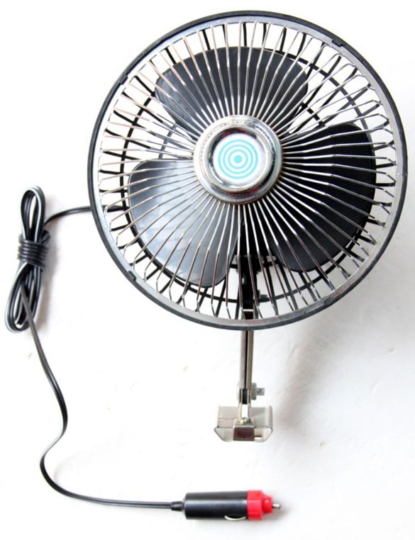 Oscillating DC 12V Car Fan with CE RoHS (WIN-117)