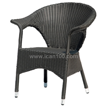PE Rattan Garden Arm Chair (RC-06016)