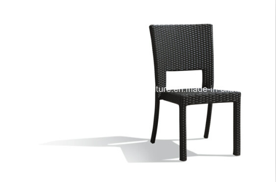 PE Rattan Outdoor Use Armless Stackable Chair