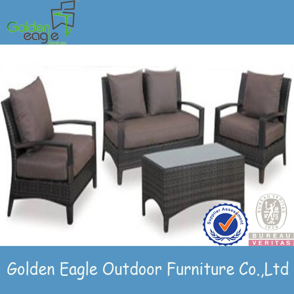 PE Synthetic Rattan & Aluminum Outdoor Furniture, Large Sectional Sofas