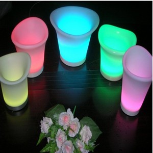 Plastic Flashing LED Lighted Ice Bucket