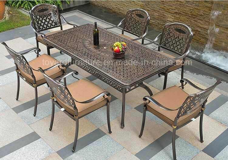 Popular Modern Dining Furniture Cast Aluminum Dining Table (SZ216; SD516)