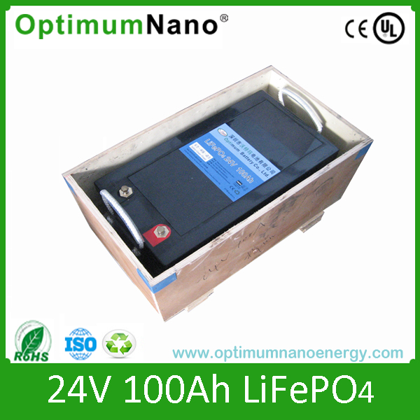 Rechargeable 24V 100ah Lithium Battery for Solar Home System