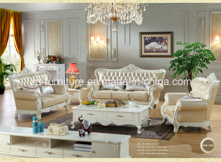 Royal Leather Sofa Home Furniture for Living Room (SQL-6193)