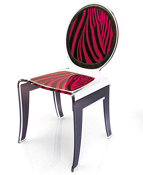 Silk Screen Acrylic Dining Chair Wedding Chair