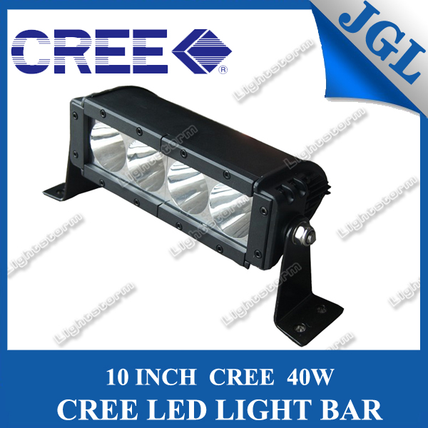 Single Row 4*10W CREE LED Light Bar off Road, 10