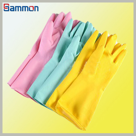 Sm1028 Thicken Rubber Protective Gloves