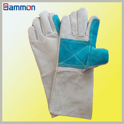 Sm1063 16inches Double Palm Skin Welding Gloves
