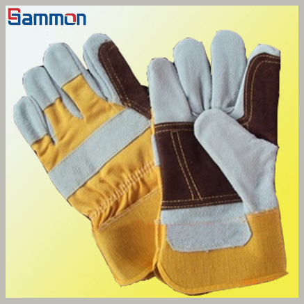 Sm1087 10.5 Inches Brown Reinforced Palm Welding Gloves