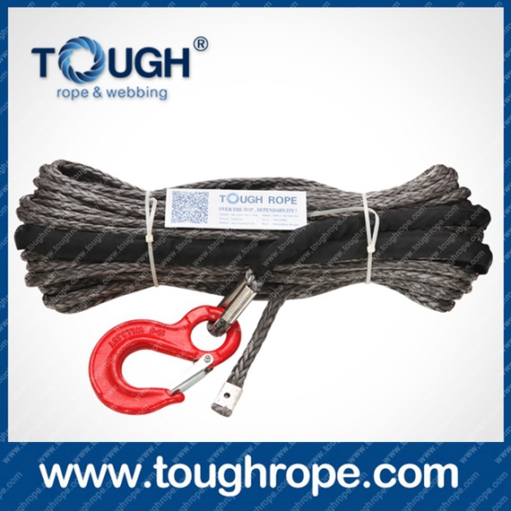 Tr-02 Portable Winch Dyneema Synthetic 4X4 Winch Rope with Hook Thimble Sleeve Packed as Full Set