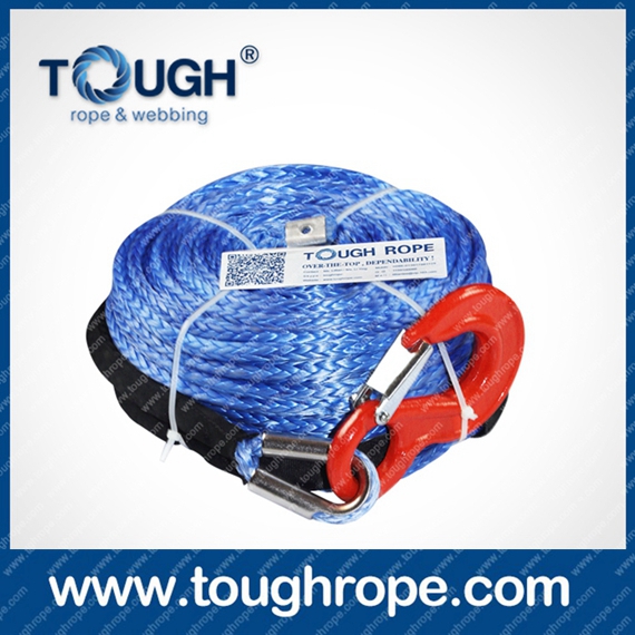 Tr-08 Marine Winch Dyneema Synthetic 4X4 Winch Rope with Hook Thimble Sleeve Packed as Full Set