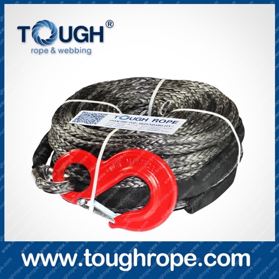 Tr-10 Trawl Winch Dyneema Synthetic 4X4 Winch Rope with Hook Thimble Sleeve Packed as Full Set